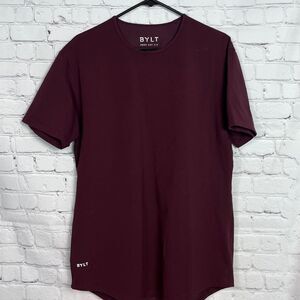 Men's Burgundy Bylt Basics T-Shirt Size Large